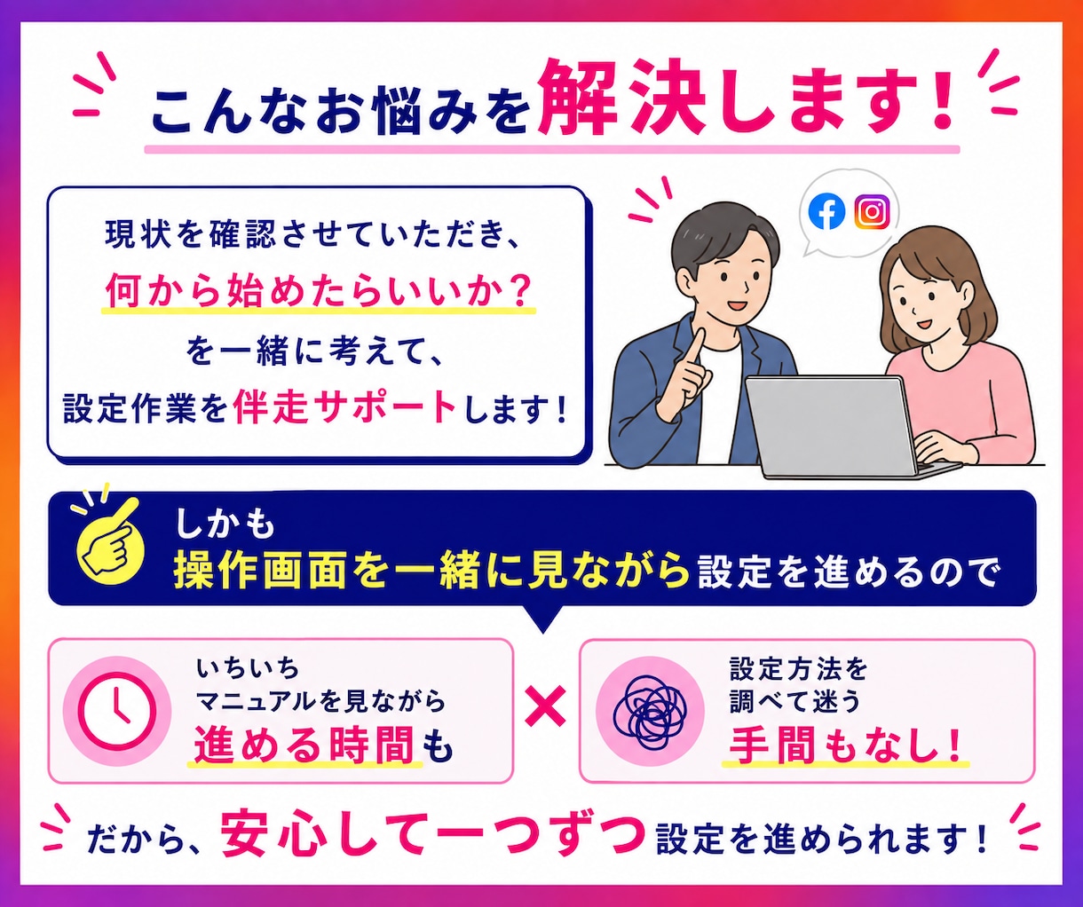 初心者でも大丈夫！Meta広告の初期設定をします すぐに広告を出稿したい・設定が分からない人向け イメージ3