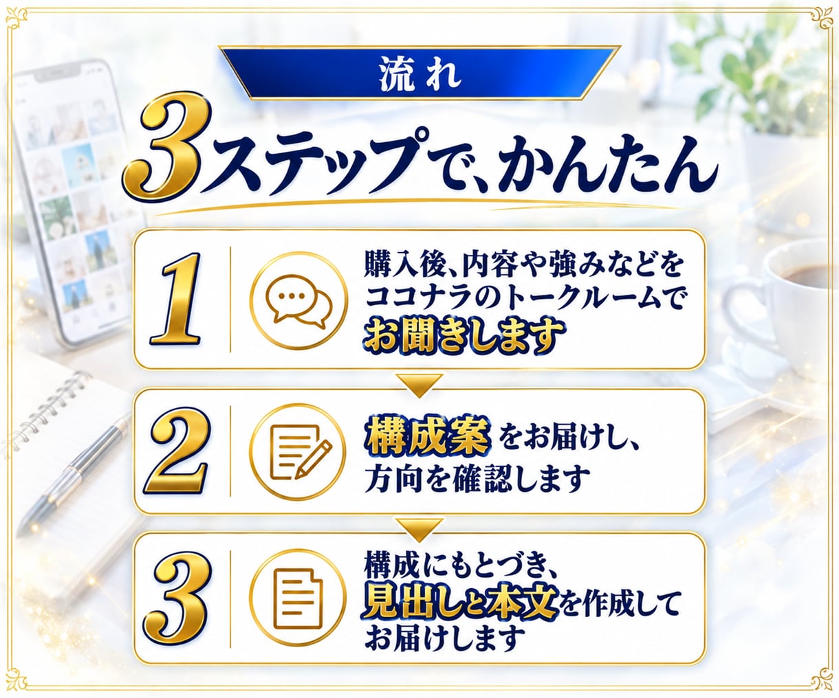 7セクション！LPの構成と文章を作成します 構成案・見出し・本文まで一式で納品。修正2回つき イメージ6