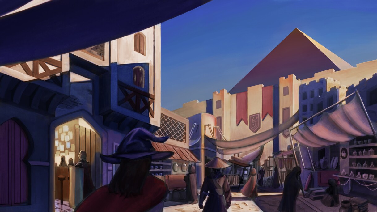 商用可！背景・風景イラストを作成します 小説やゲームなどに。背景付きキャラクターイラストにも対応 イメージ1