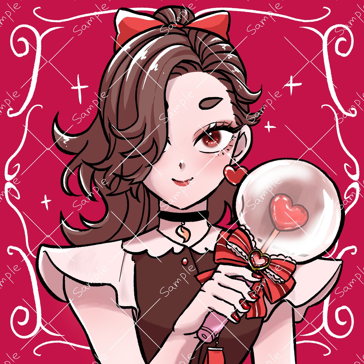 割引中！SNS用のアイコン、簡単な1枚絵作成します 即納品！見やすい塗り！表情豊かなイラストが得意です イメージ2