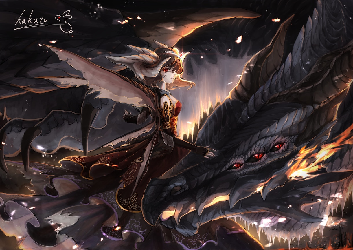 オリジナルでのドラゴンイラスト制作承ります あなたのオリジナルドラゴンをかっこいい絵にしてみませんか？ イメージ2