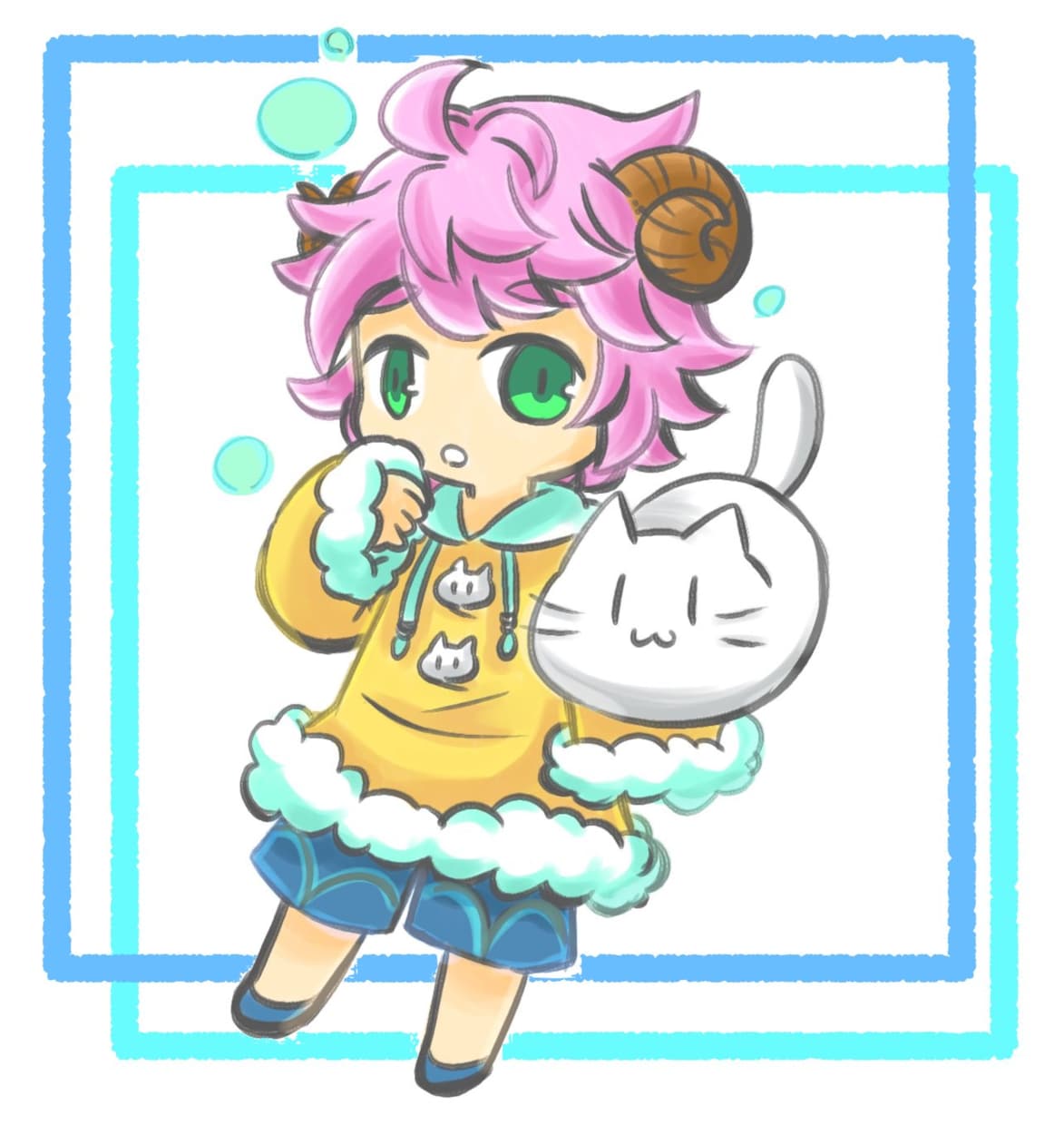 可愛い３等身ほどのキャラをお描きします ふんわり温かみのあるイラストをお届け♪ イメージ8