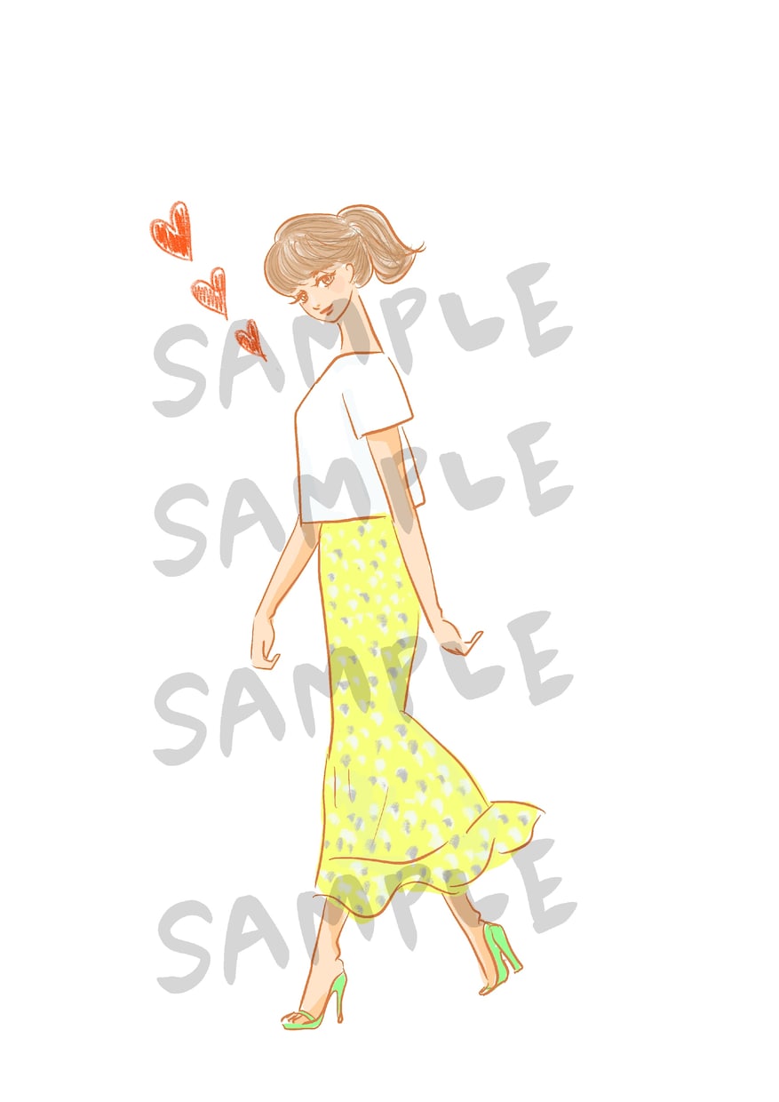 ゆるふわ・オシャレな女の子のイラスト描きます ふんわりしてちょっとオシャレな女の子のイラストが好きな方へ イメージ4