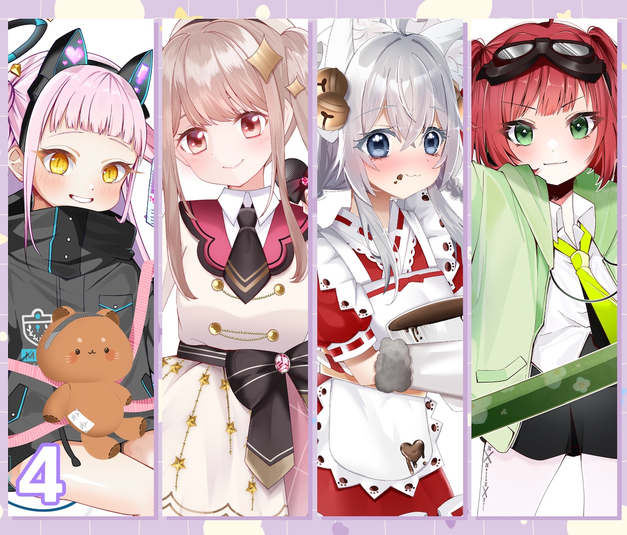 TRPGもVTuberもOK！可愛い立ち絵作ります 好きな絵柄を選ぶだけ！追加料金無し！最短４日で納品可 イメージ5