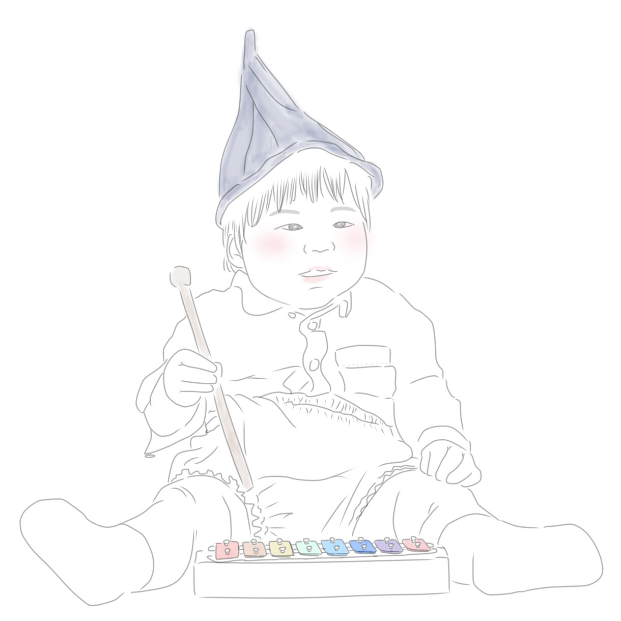 お気に入りの写真をイラストにします 全て指描き！指描きならではのイラストを2児のママが制作！ イメージ5
