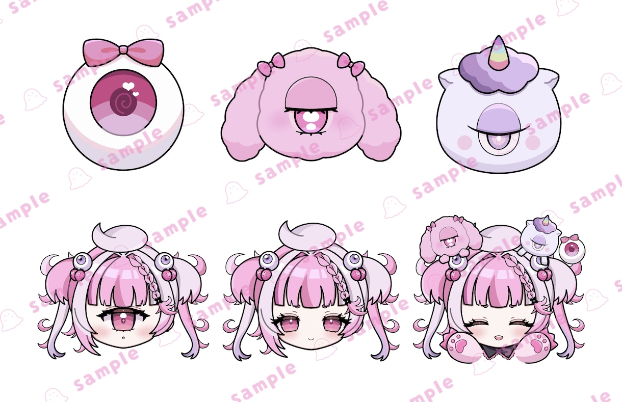 YouTube等のバッジ・スタンプを作成します Vtuber様向け！1個2000円！（3つ以上〜） イメージ9