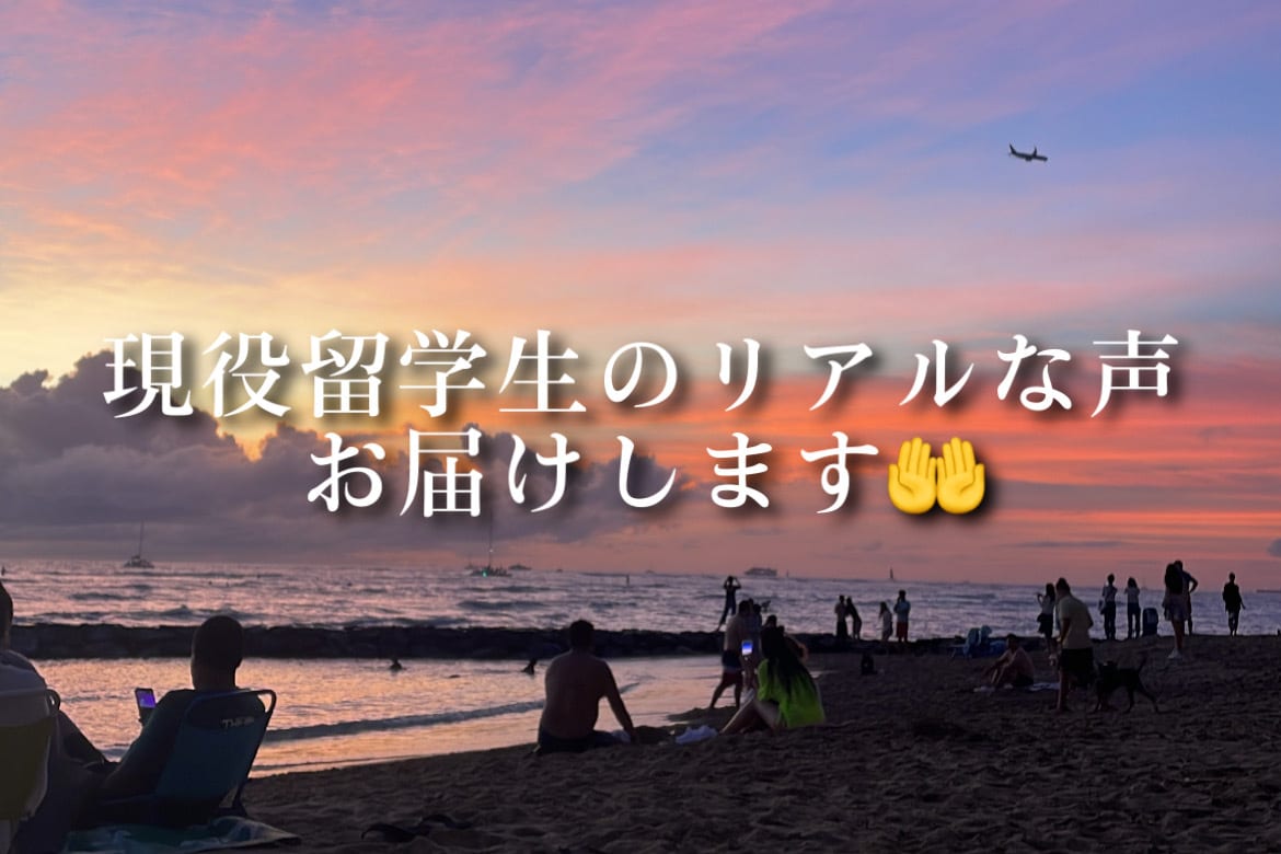 正規留学のご相談承ります 現役留学生のリアルな声お届けします イメージ1