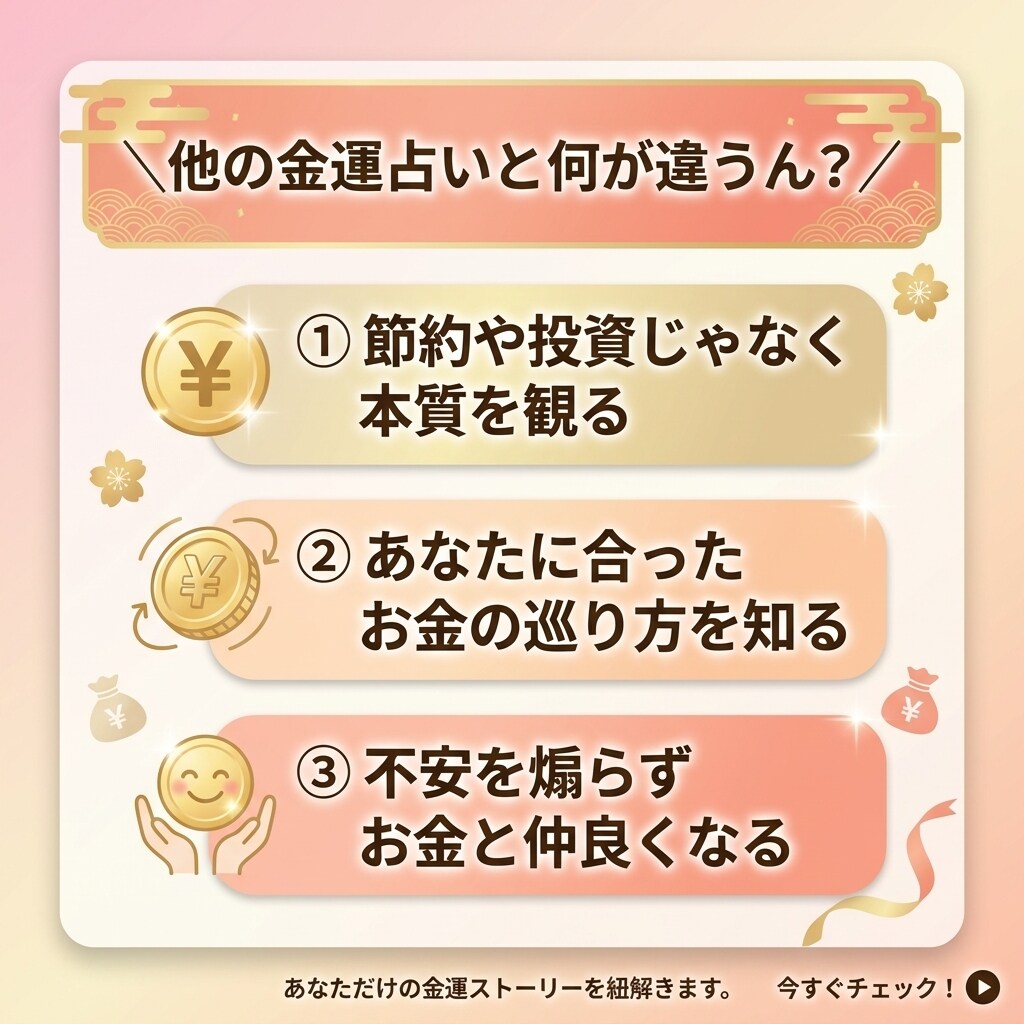 金運特化占います 鑑定歴21年のひとみ先生におまかせ イメージ2