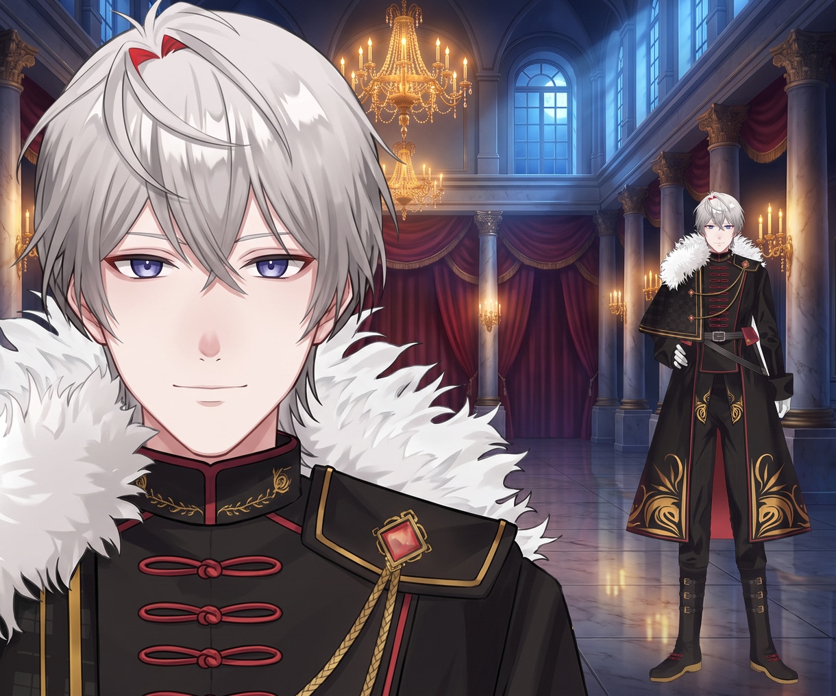 男性VTuber様向けの高品質セット承ります 配信画面/背景/ネームロゴ/離席中/待機中/OP/EDセット イメージ4