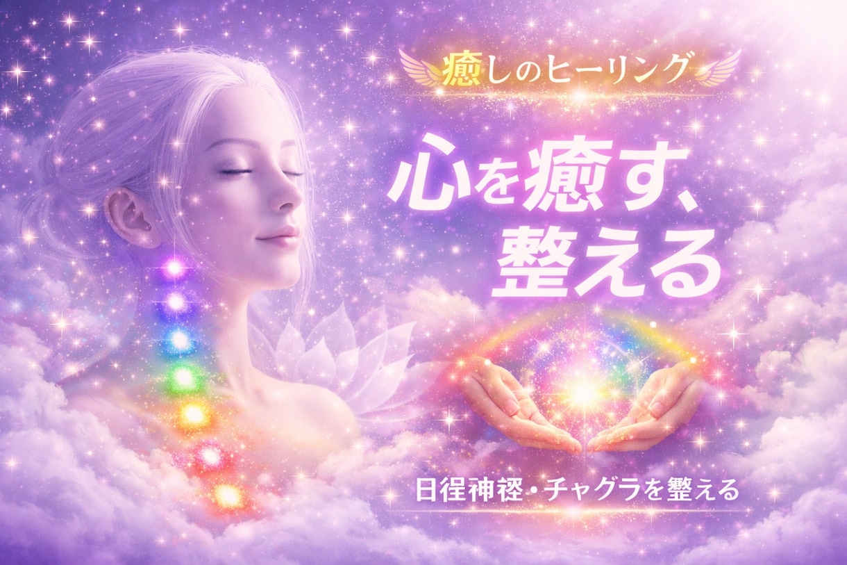 3日間。限界の心身を深く癒すヒーリング致します 心地よい癒しをお届け。1日も早く元気な自分を取り戻す。 イメージ1