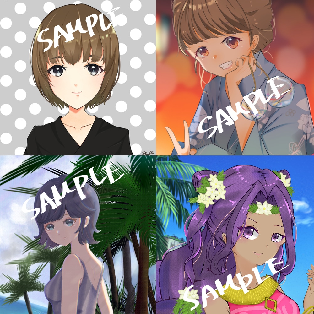 安い！はやい！かわいい！SNS用アイコン描きます 即日対応！キャッチーでかわいいオリジナルアイコン作ります！ イメージ4