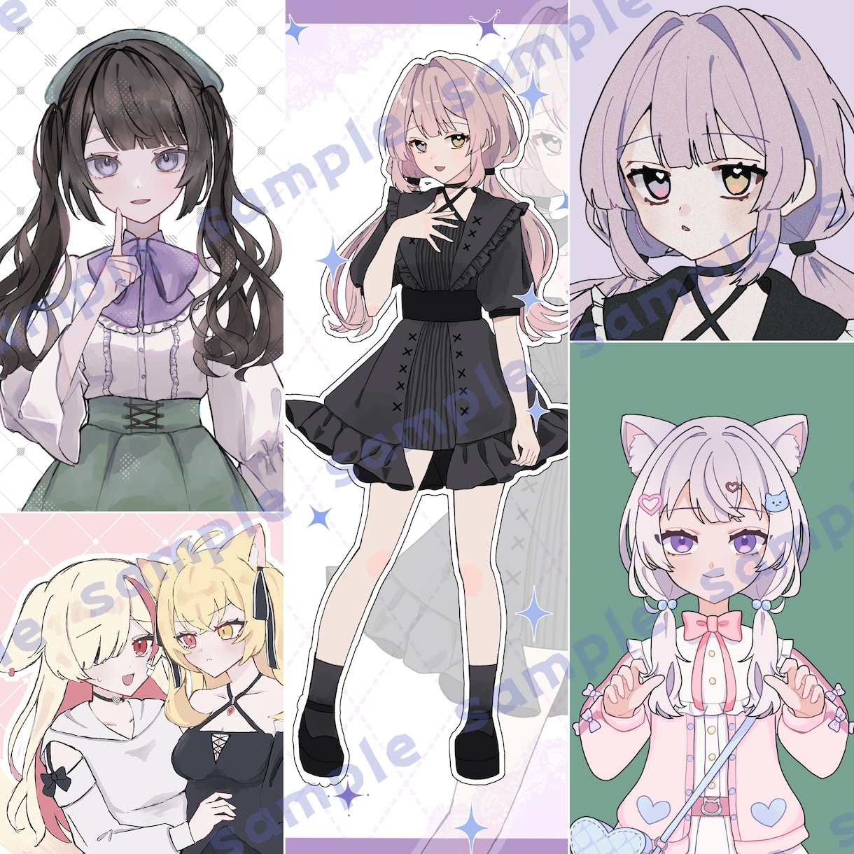 商用◎イラスト制作します 立ち絵や一枚絵、キャラデザまで幅広くお受けいたします イメージ1
