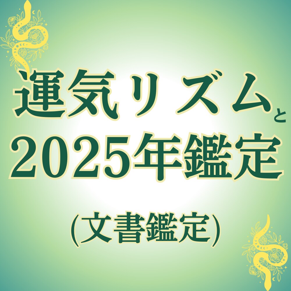 12年の運気リズムと2025年運勢鑑定します 運気リズムを知ることが開運のカギ！ イメージ1