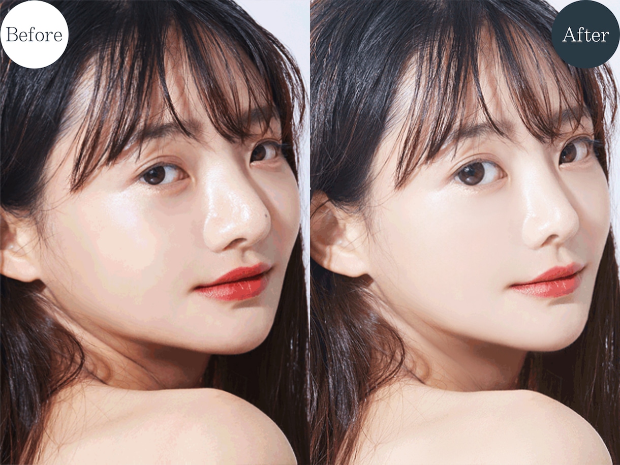 初回1枚無料！！激安で写真のレタッチ承ります 可愛くなりたい女の子必見！！！安心のプロ仕上げ写真加工☆彡 イメージ3