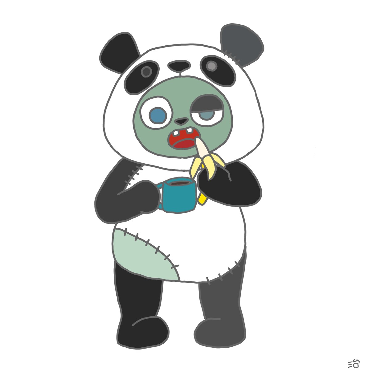 ゾンビをメインにイラスト作成します 可愛くてちょっと不気味、ゾンビの魅力をあなたに！ イメージ1