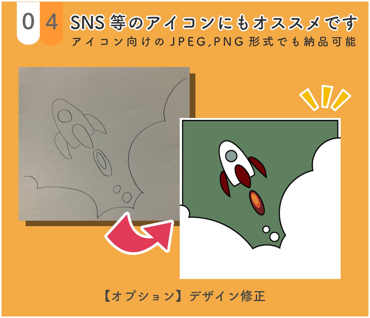 手描きイラスト・画像データをAIデータ化します AI形式にするとwebやチラシ、グッズにも使いやすく！ イメージ5