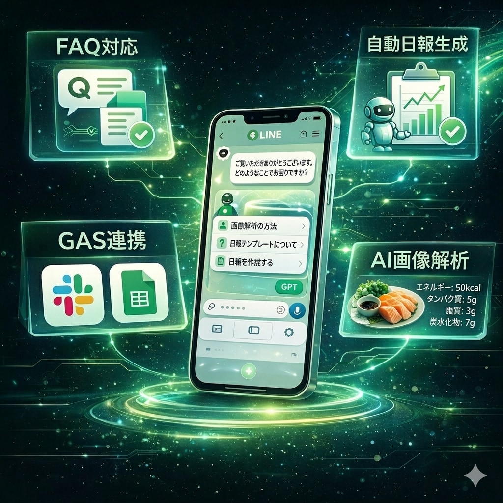 LINE×ChatGPTで業務自動化Bot作ります 問い合わせ対応や業務をAIで自動化 イメージ2