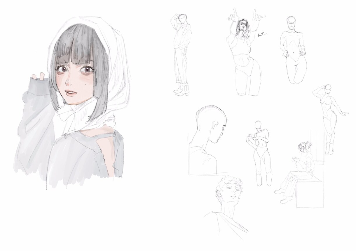 絵の練習してます 似顔絵、アイコン、描かせてください！頑張って描きます！ イメージ6