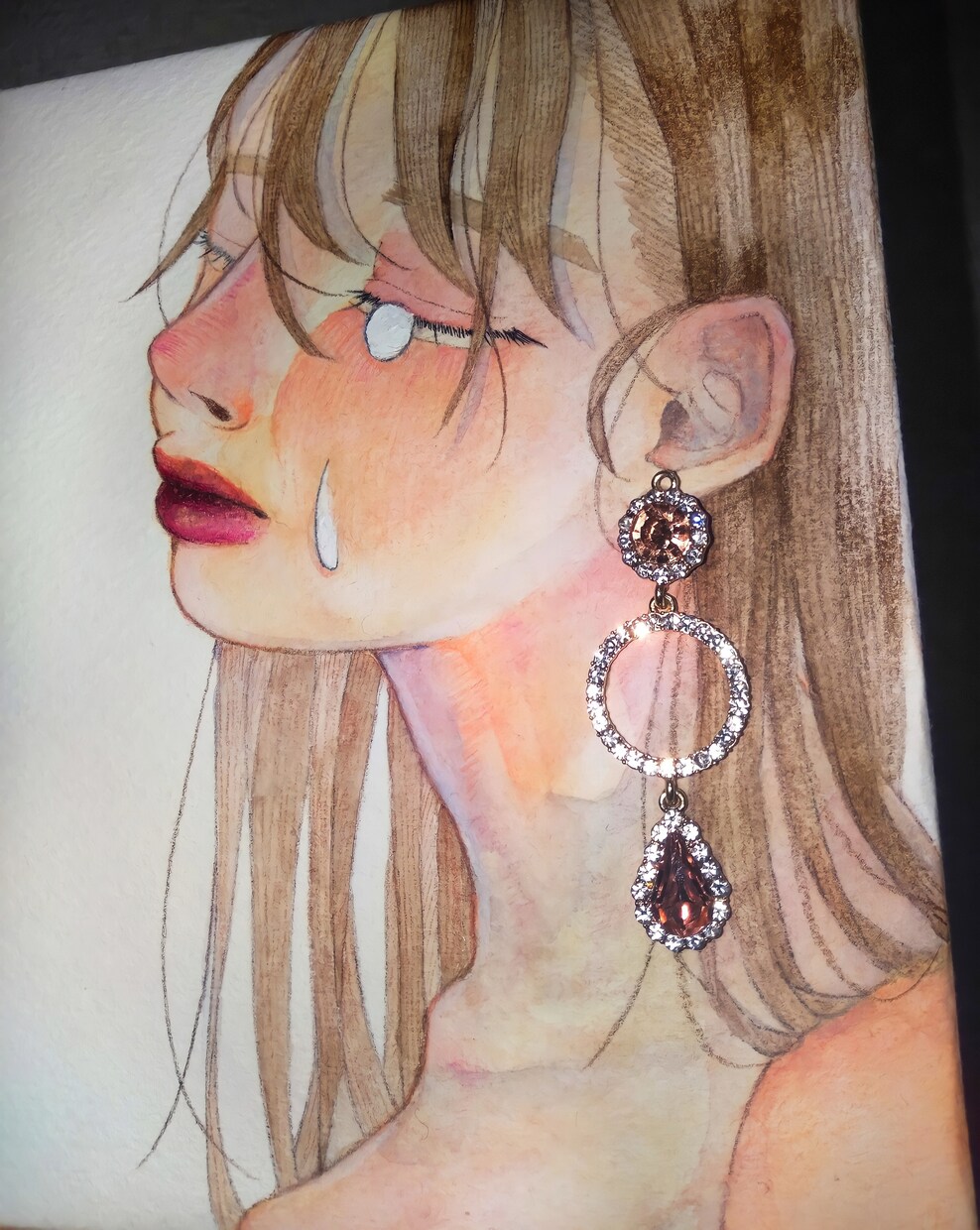 唯一無二の水彩画で女の子を描きます 現役美大生が水彩でサムネ映え間違いナシの絵を描きます！ イメージ8