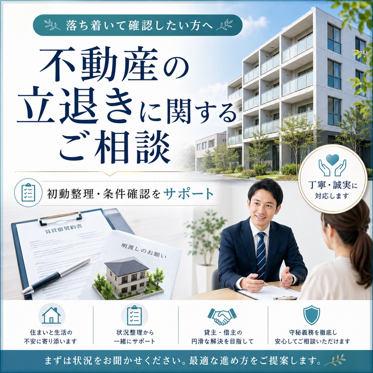 不動産の立退き要請に関するPDF提供します 退去合意前に確認すべき事項を整理 イメージ1