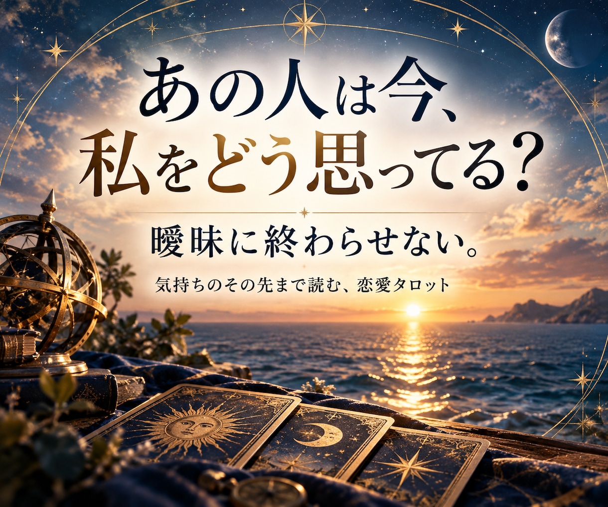あの人の今の気持ちと本音をタロットで読み解きます 曖昧に終わらせない｜気持ちのその先まで読みます イメージ1