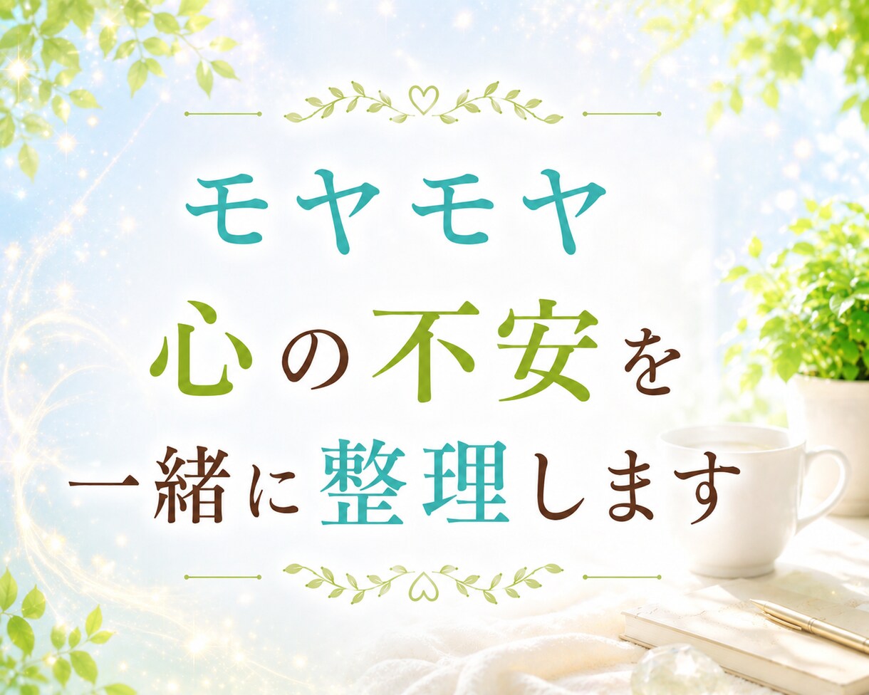 頭の中のモヤモヤを一緒に整理します 電話が苦手な方へ。文章でじっくりお話を伺います。 イメージ1