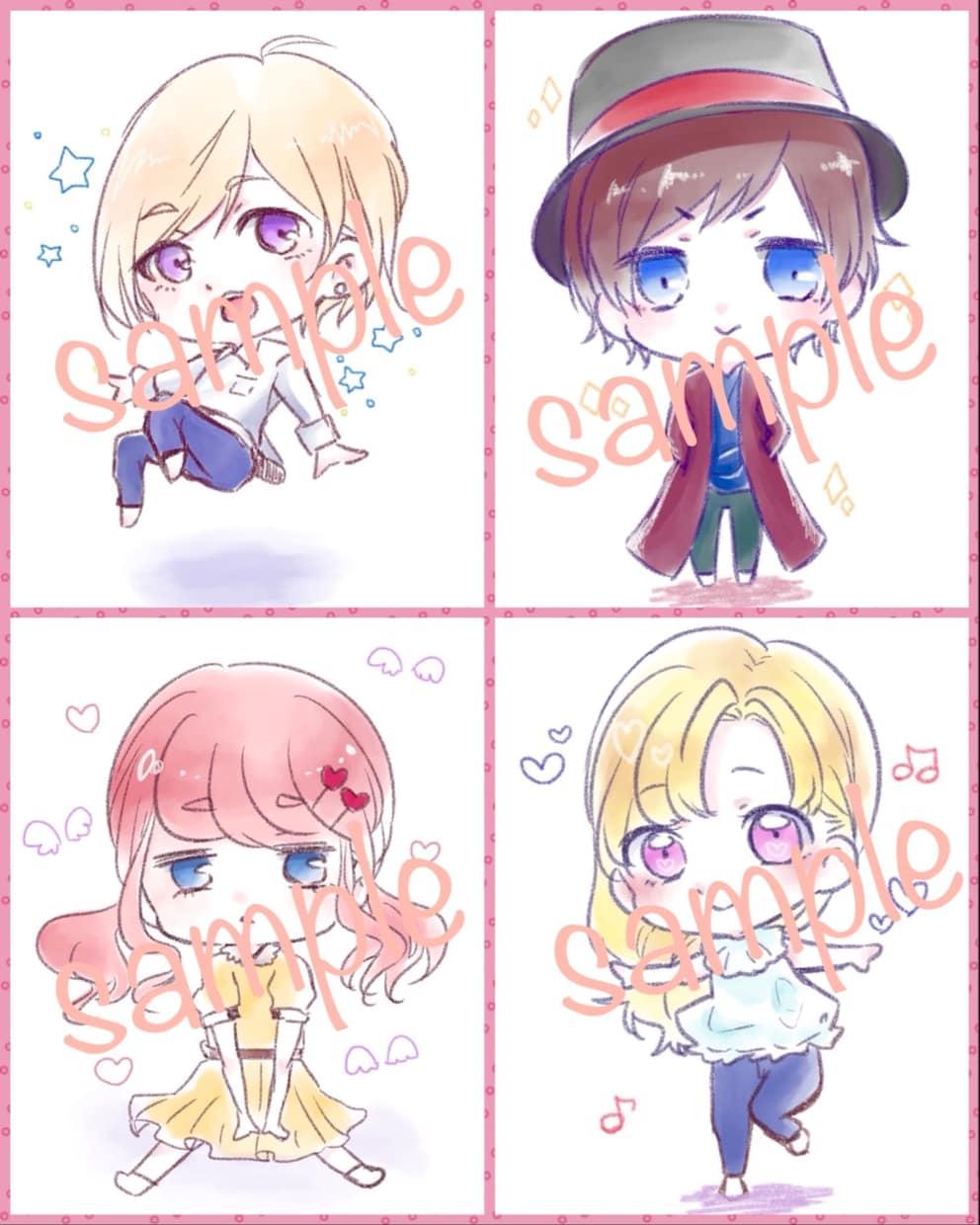 SNSアイコンにミニキャラ・似顔絵お描きします *ﾟ ゆるふわ＆優しい雰囲気のミニキャラをお描きします ゚* イメージ2