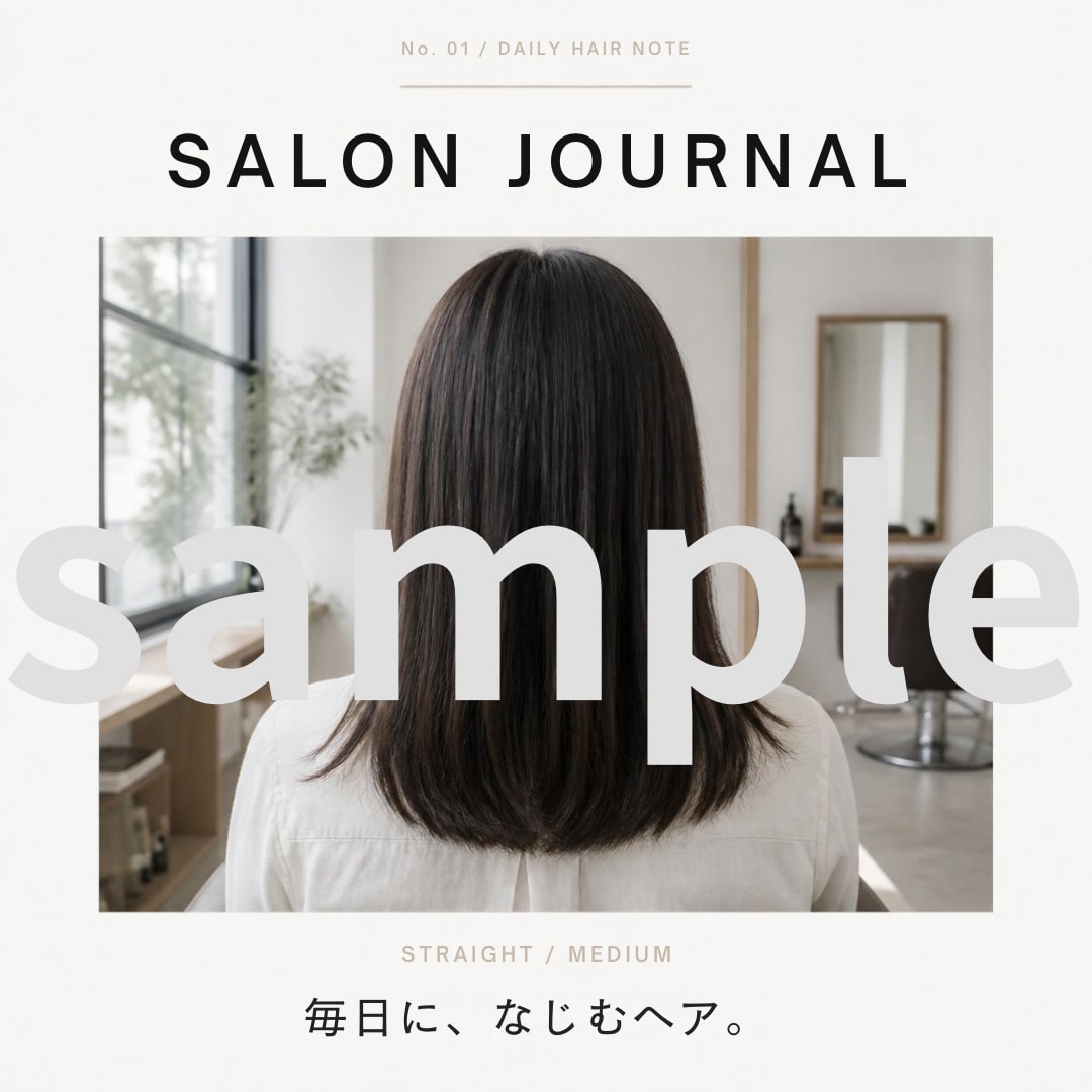 美容師26年監修サロン専用画像セット販売します 【インスタ広告画像・HPブログ投稿】デザインをご提案 イメージ8