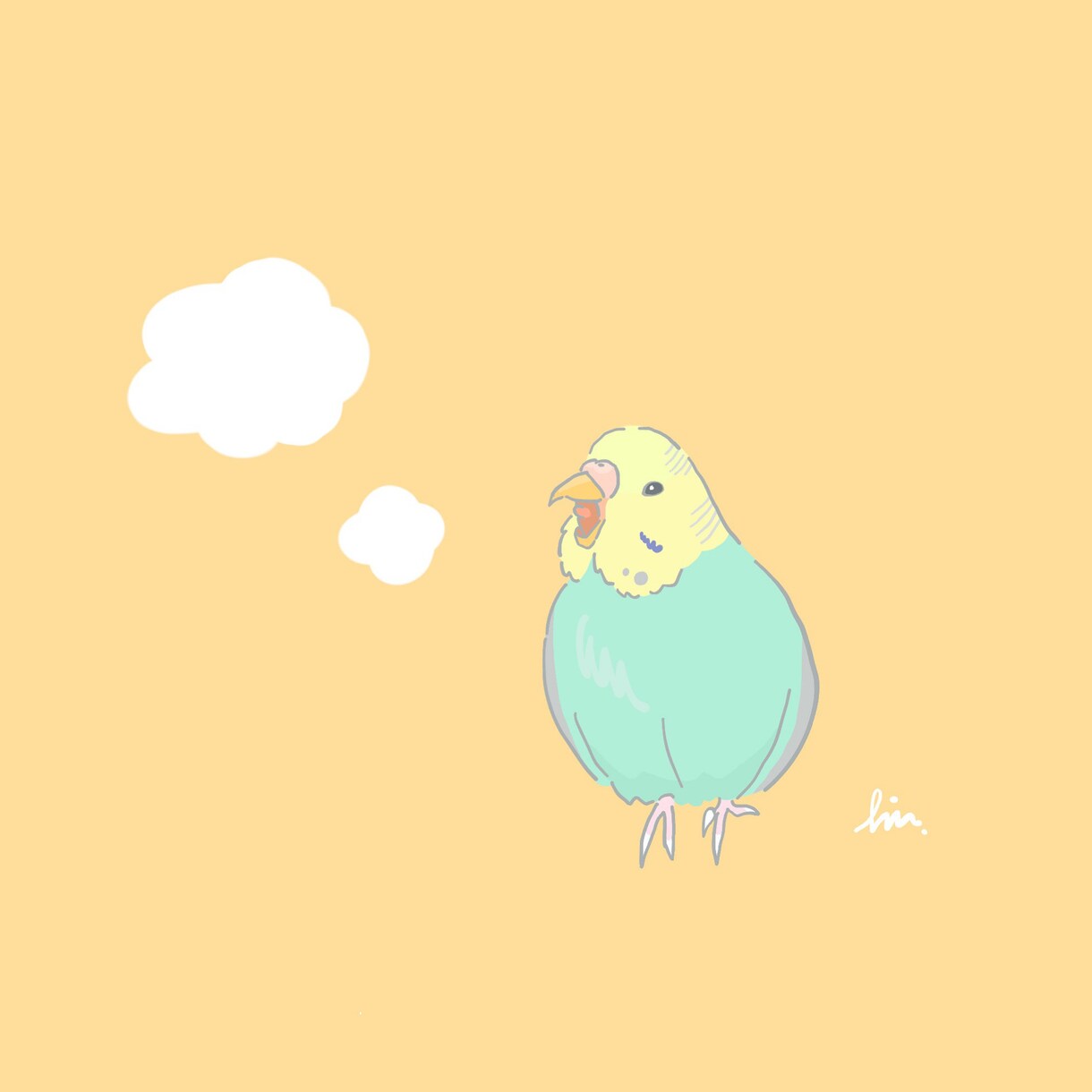 商用可☆鳥さんのおしゃれなイラストを2枚描きます SNSやブログのアイコンやプレゼントなどにどうぞ♪ イメージ1