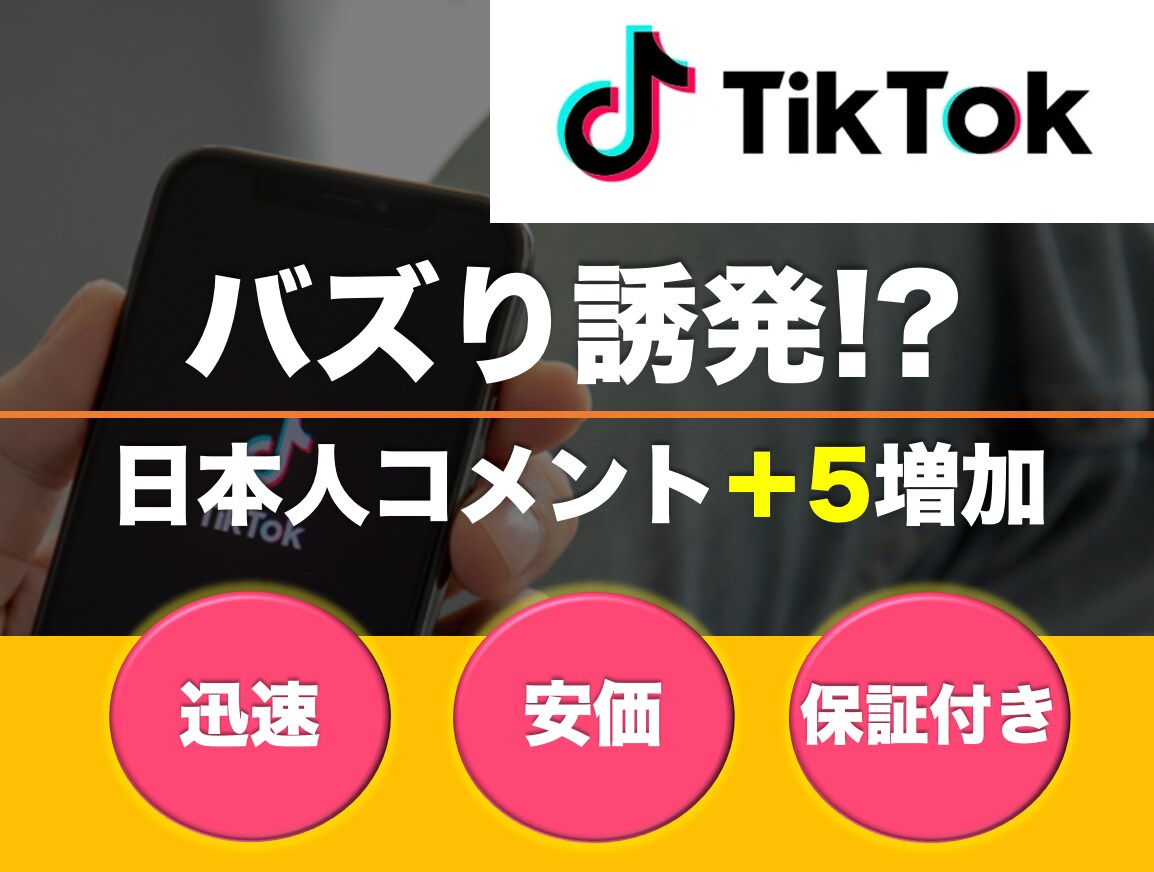 日本人コメント＋５になるまで宣伝します SNSに関しまして、全力でサポートします イメージ1