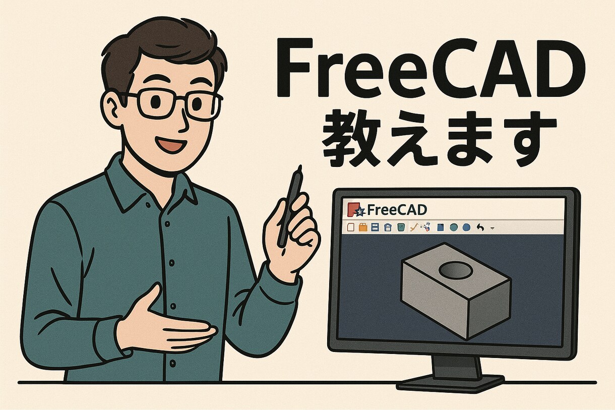 Free CAD 教えます Free CADの使い方を一緒にお教えします。 イメージ1