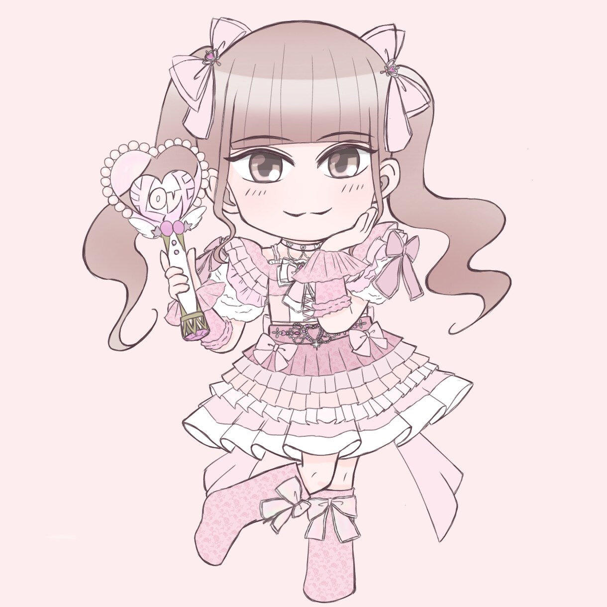 アイドル関連のメセカ、ボードなどのイラスト描きます アイドルの生誕や卒業などのイラスト制作いたします！ イメージ3