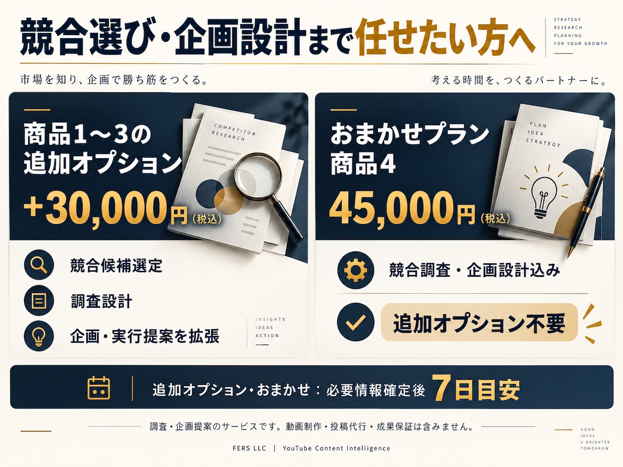 競合YouTubeを分析し企画案を提案します 数字を根拠に次の一手を提案します イメージ4