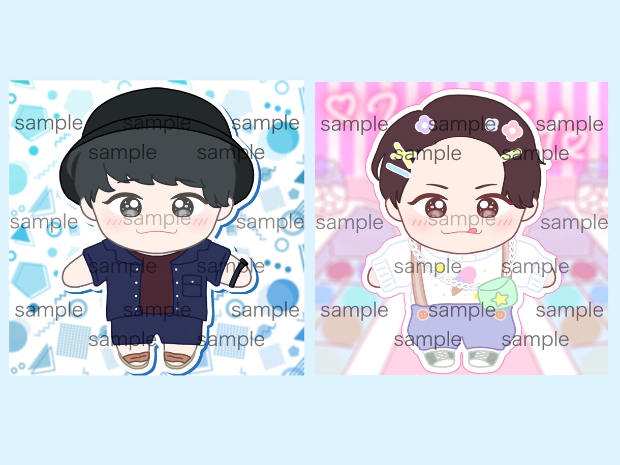ぬいぐるみ風のかわいいミニキャラ描きます SNSなどのアイコンにどうぞ！ イメージ4
