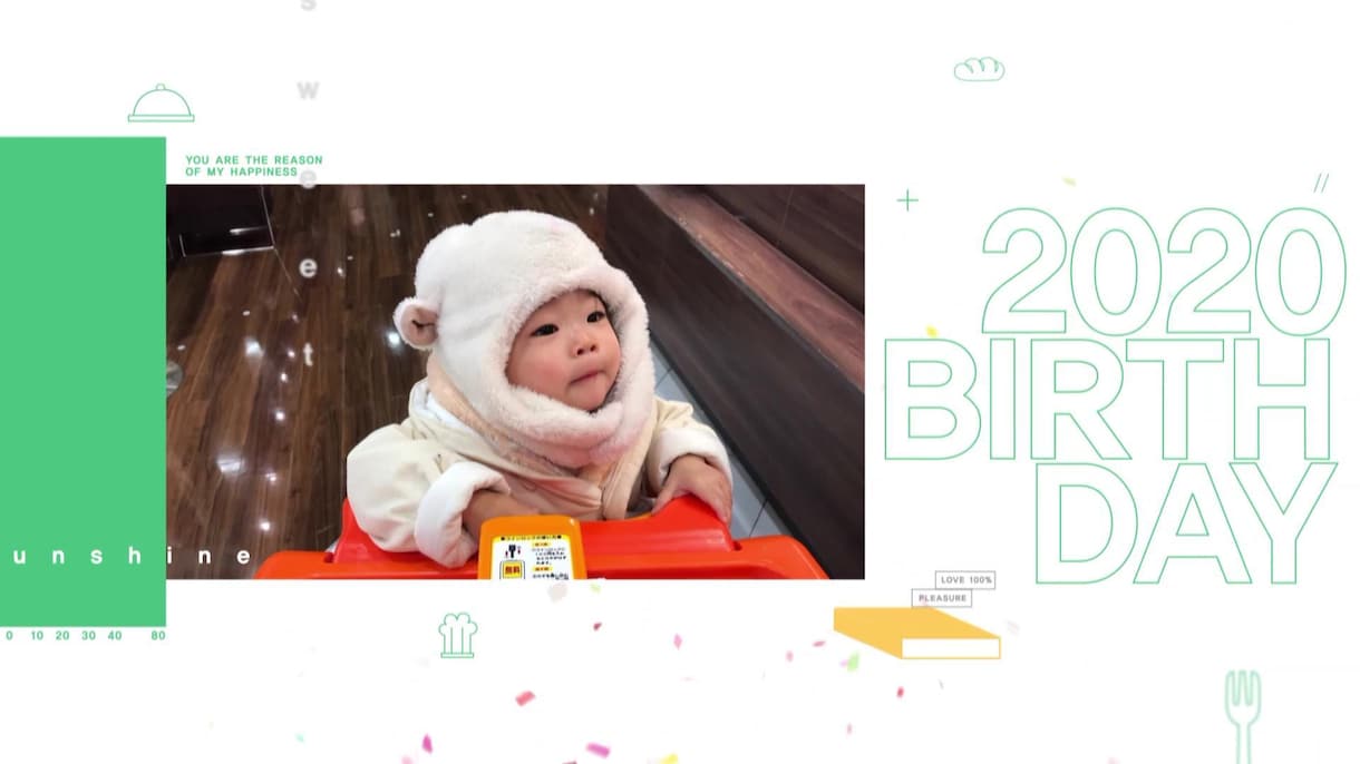 我が子を描いたフォトムービーを世界に一つ作ります 【永久保存】我が子の懐かしい時を思い出すワクワクムービー！ イメージ7