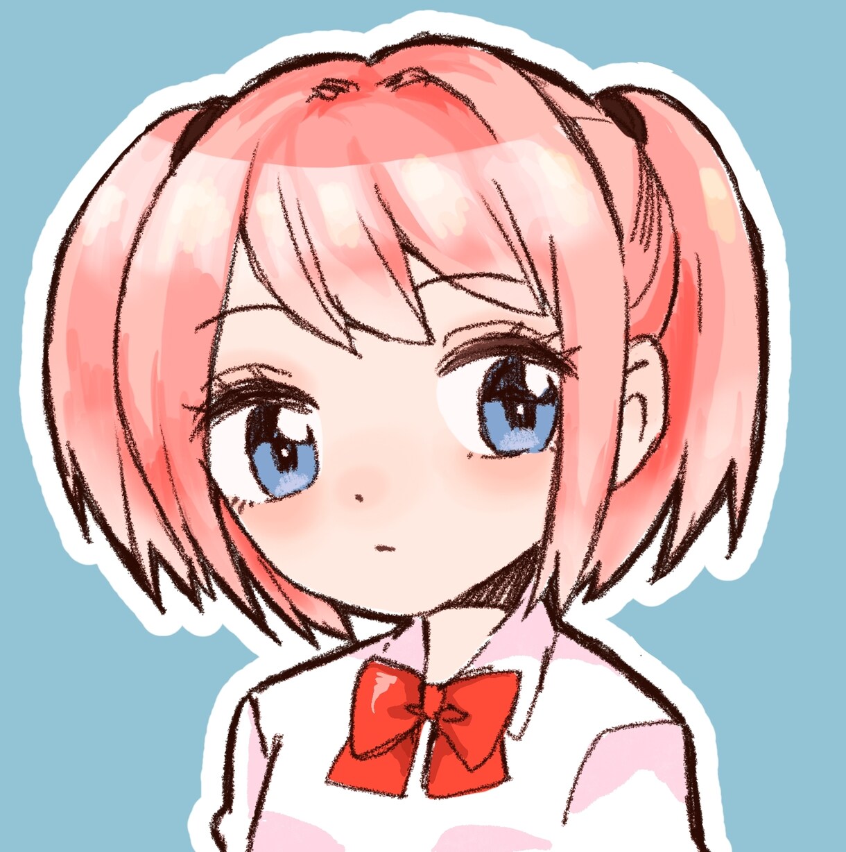 ゆるゆる手書き風SNSアイコン制作します 可愛い手書き風キャラクターのSNSアイコンの制作 イメージ1