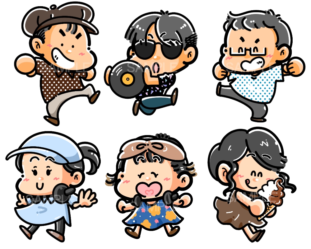 商用利用可！　80年代ファンシーイラスト描きます ちょっと懐かしいテイストのイラスト、見覚えありませんか？ イメージ2
