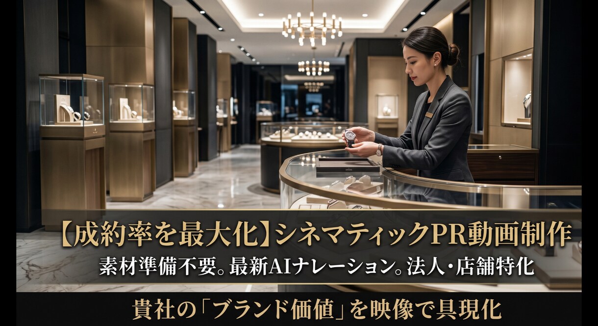 成約を加速させるシネマティックなPR映像制作します 【法人・店舗特化】素材なしで最強な高品質ナレーション制作まで イメージ3