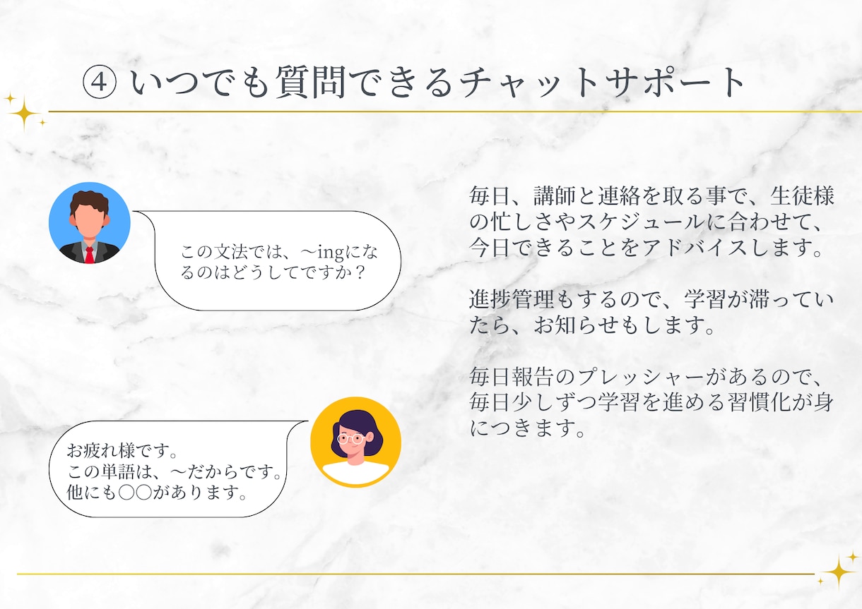 初心者向け/英語学習コーチングをします オリジナルロードマップを作成し毎日の英語学習習慣化をサポート イメージ6