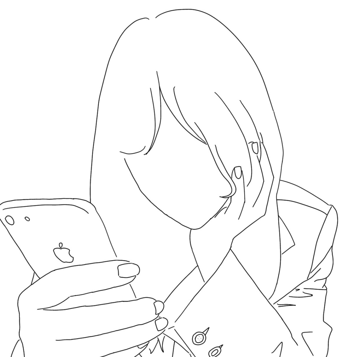 お気に入りの写真を素敵な線画にします アイコンやプレゼントに！思い出を違う形にして残しませんか？ イメージ4