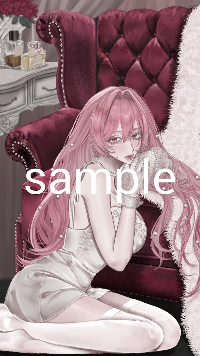 アイコン、イラスト制作します 綺麗で目力のある女の子が得意です。 イメージ1