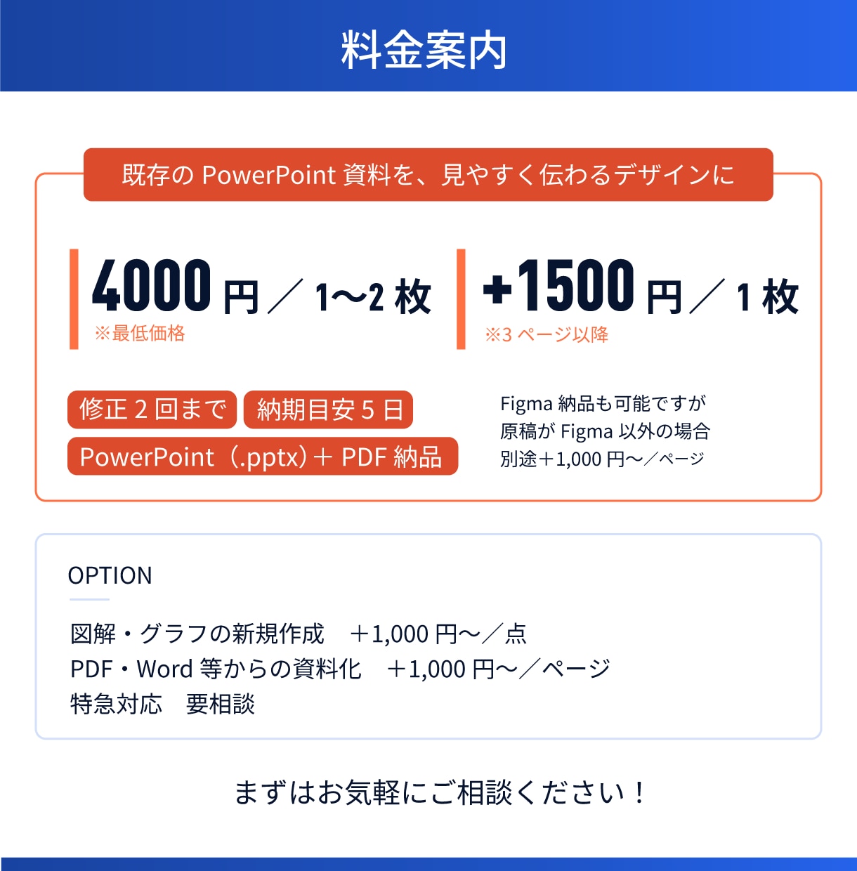 既存のPowerPoint資料を見やすく整えます 営業・提案資料を、伝わるデザインにブラッシュアップ イメージ3