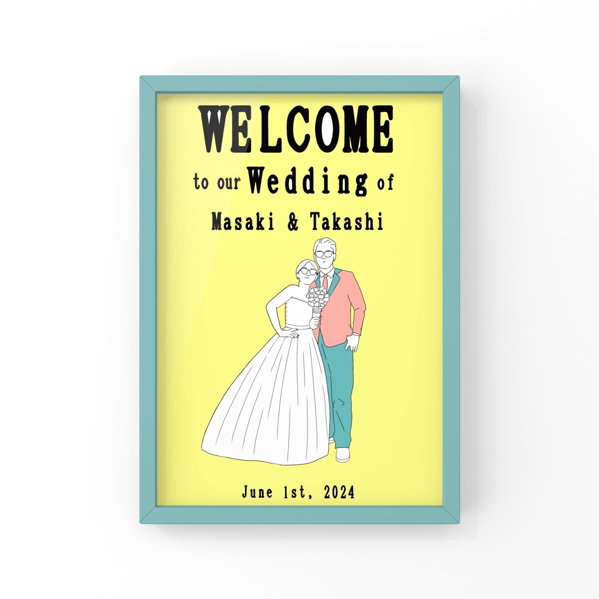 結婚式ウェルカムボード描きます LGBTQカップル歓迎。様々なココロ、カラダ、あなたらしさ イメージ2