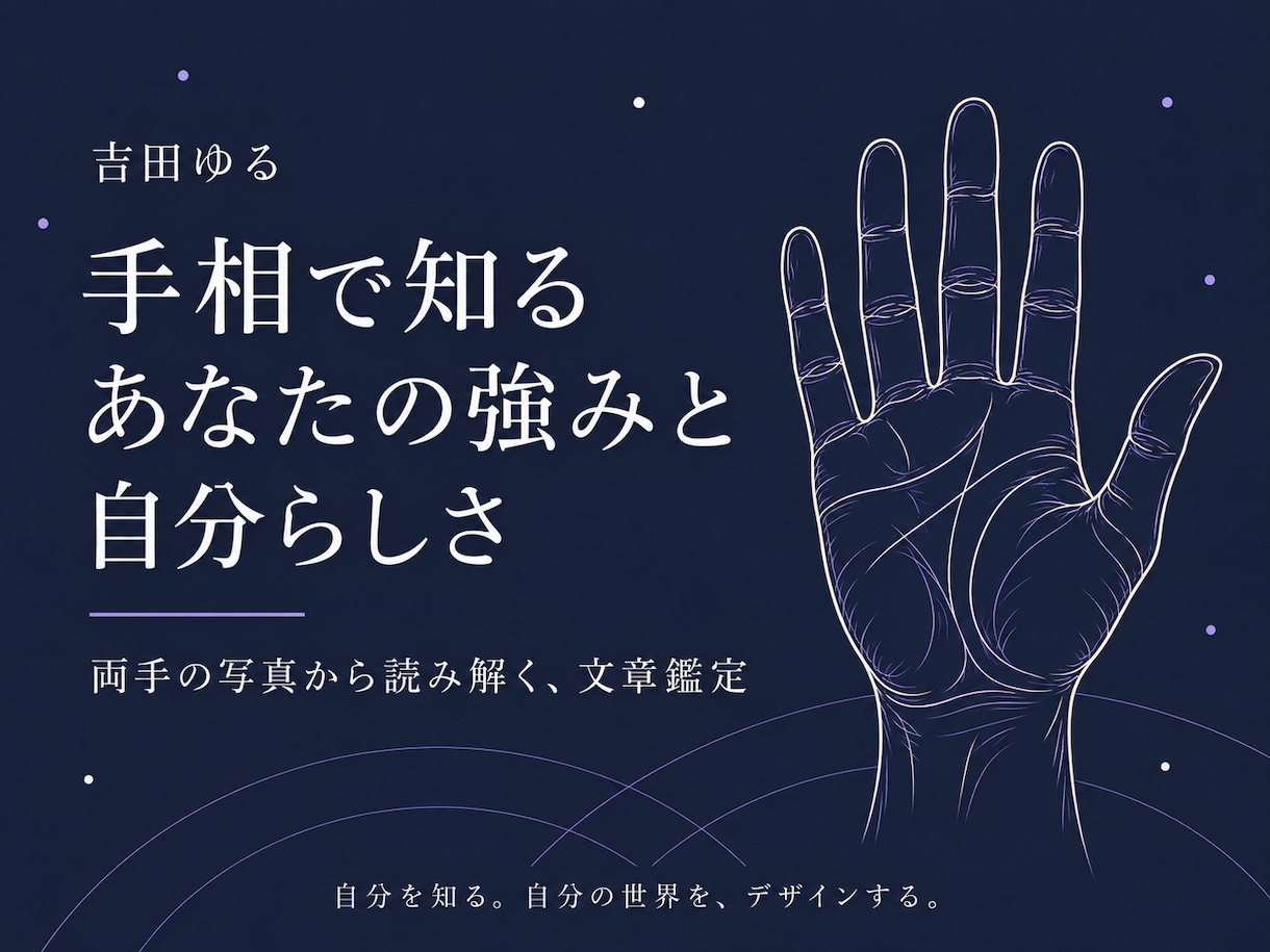 手相からあなたの強みと自分らしさを読み解きます 両手の写真をもとに、相談に寄り添う文章鑑定 イメージ1