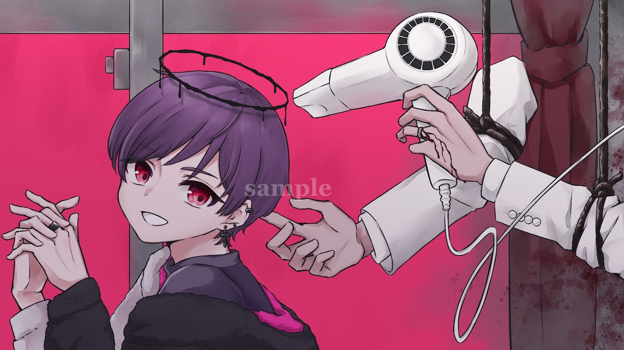 アイコンや配信、歌ってみたサムネなどお描きします キラキラ透明感のある可愛いイラストをお届けします！ イメージ2