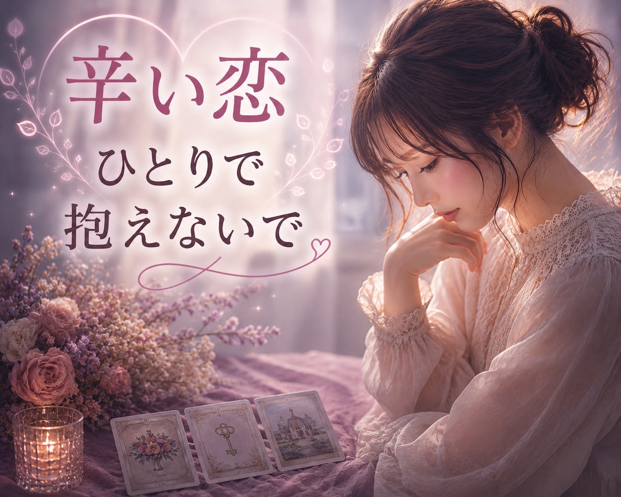 誰にも話せない辛い恋のお悩み解決します あなたの心に寄り添い希望ある未来へ導きます。 イメージ2