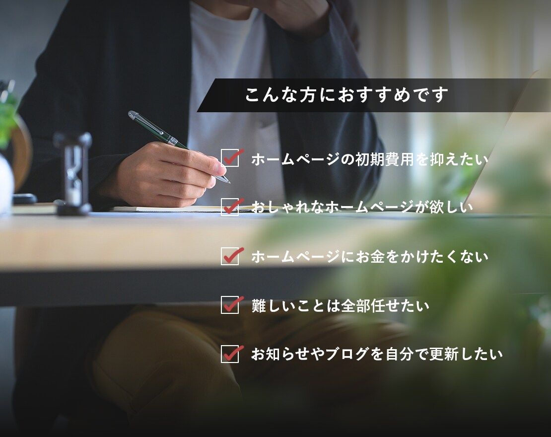 高品質ホームページを定額プランでお得に制作できます クオリティはそのまま！初期費用を抑えてホームページを制作 イメージ2