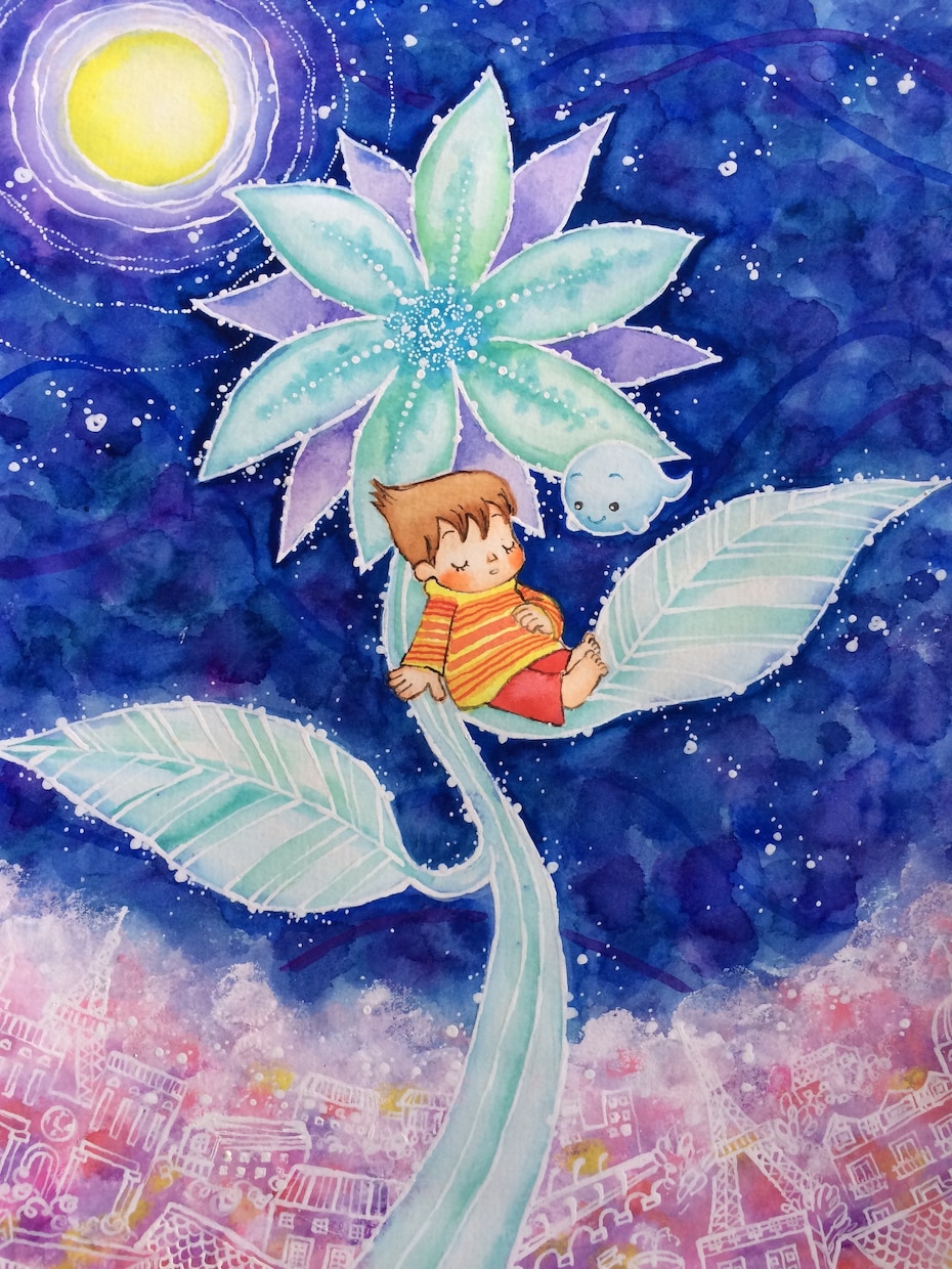 絵本の挿絵お描きします 水彩画、切り絵風のイラストであなたの絵本の世界を表現します イメージ5