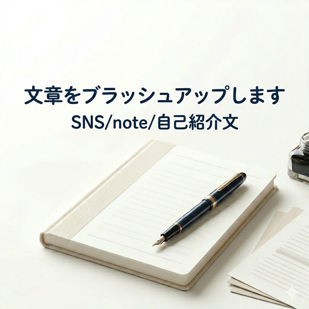 あなたらしさを消さず、記憶に残る文章へ整えます うまく言えない想いを、自然な言葉に イメージ1
