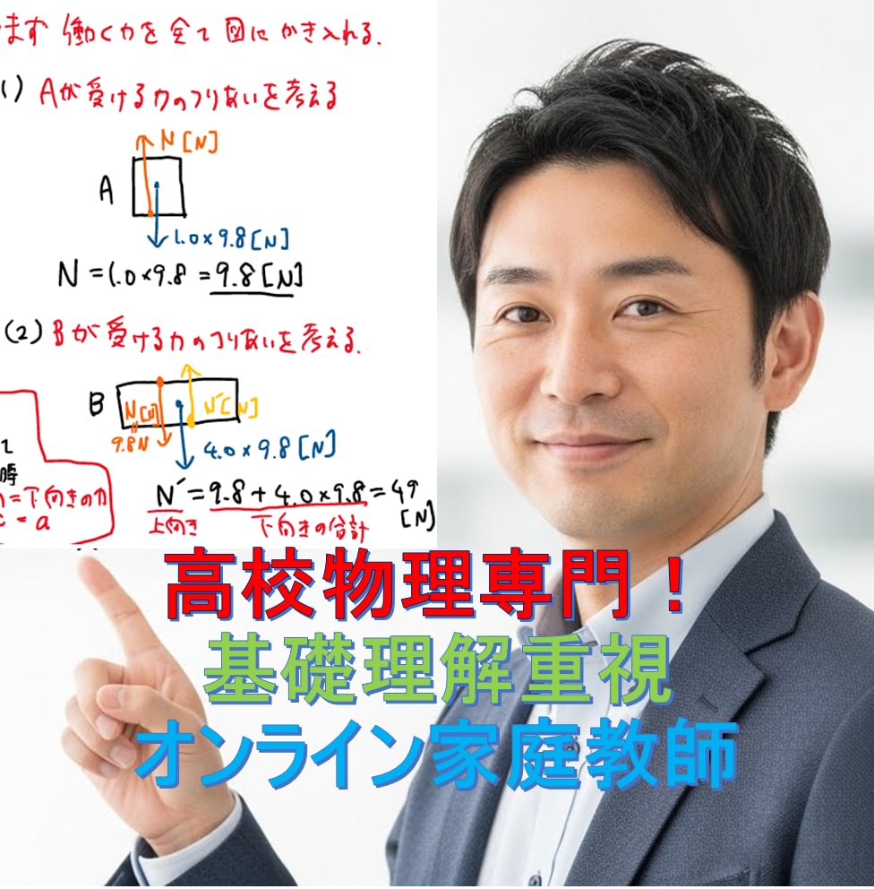 高校物理専門！基礎理解重視オンライン家庭教師します 公式暗記から脱却！物理現象の本質理解で定期テスト得点UP イメージ1